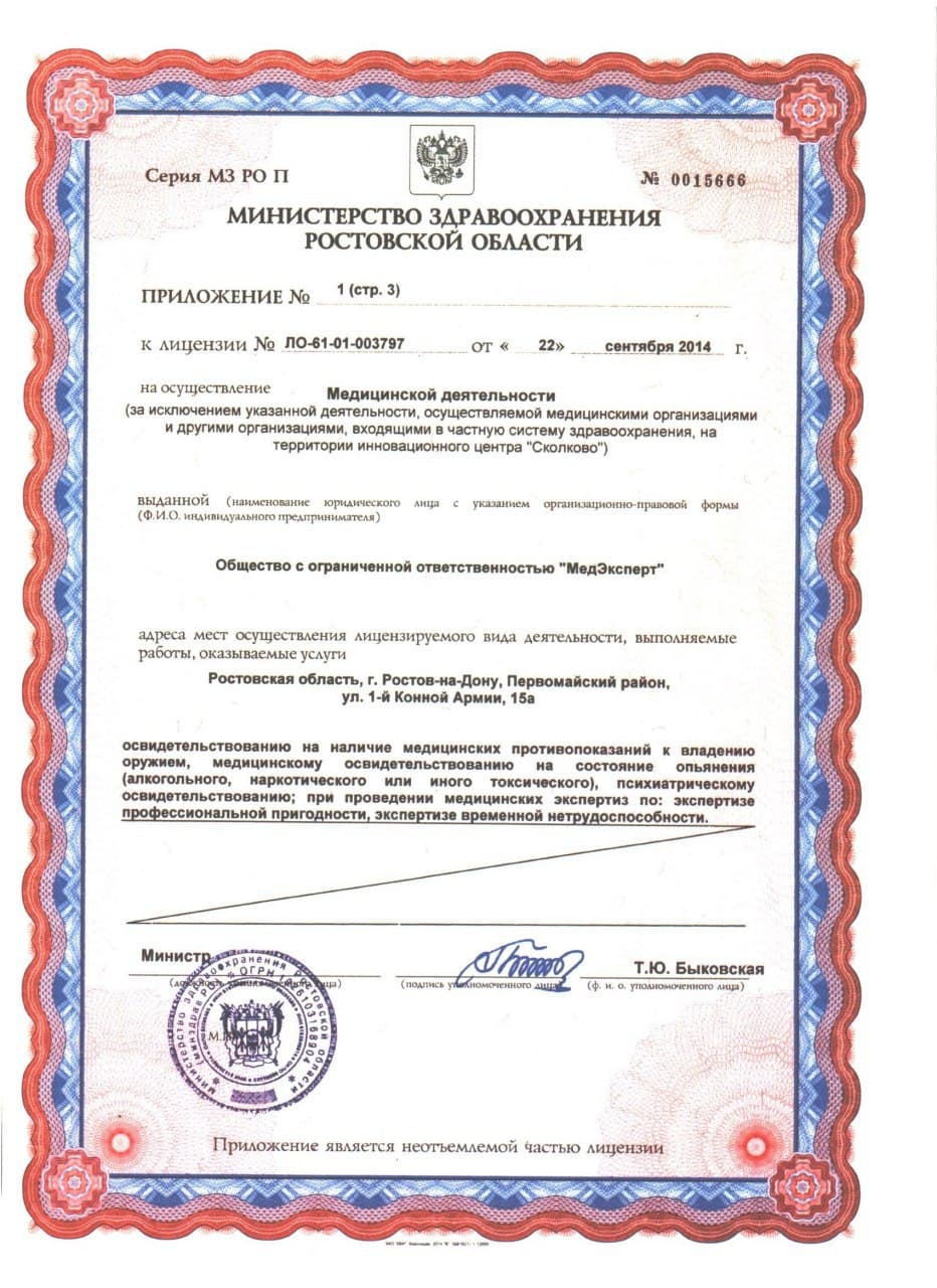 Свидетельство о регистрации